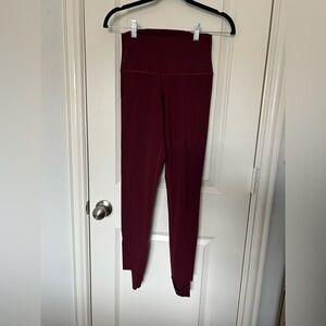 Kady Luxe Burgundy Leggings